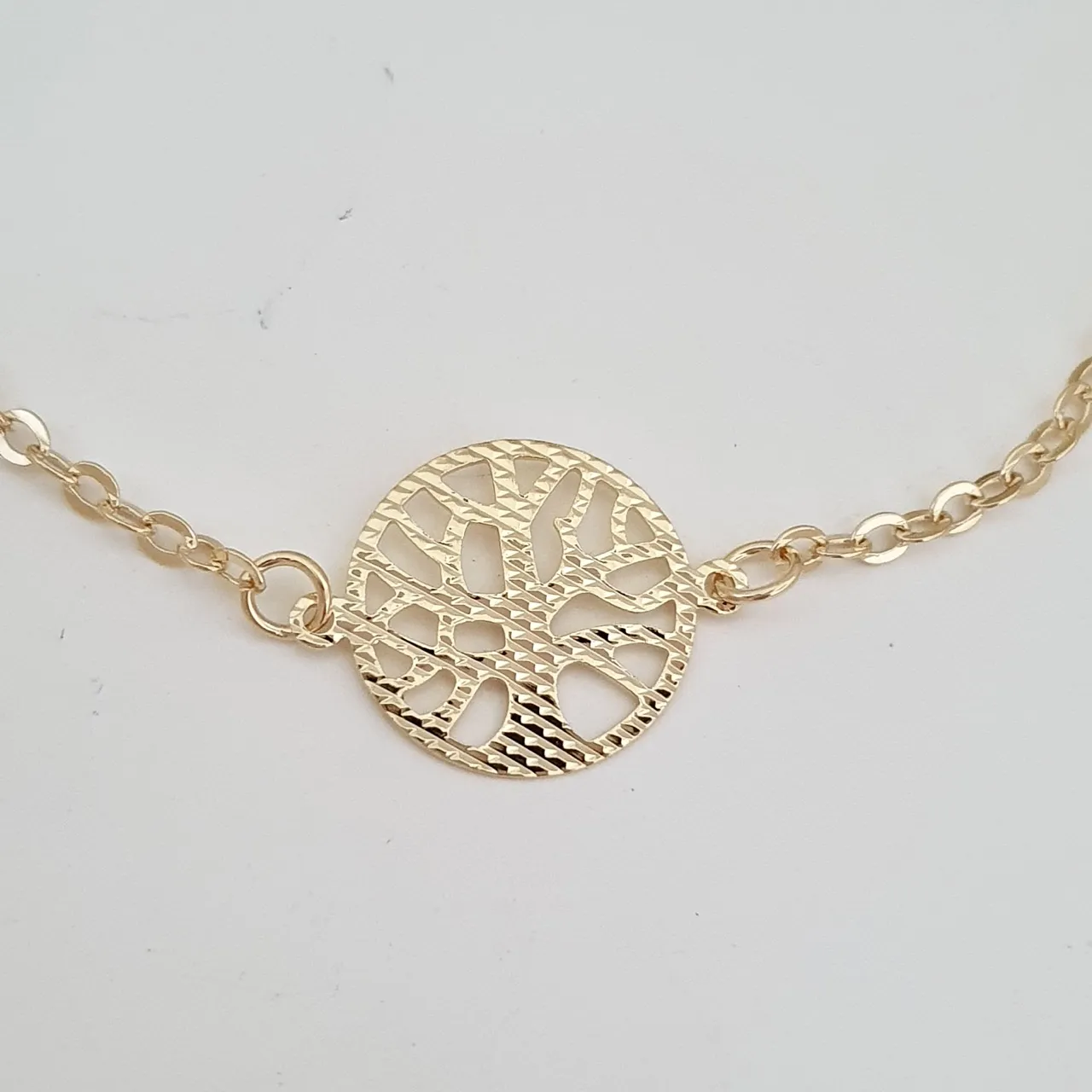 Pulseira com medalha árvore da vida